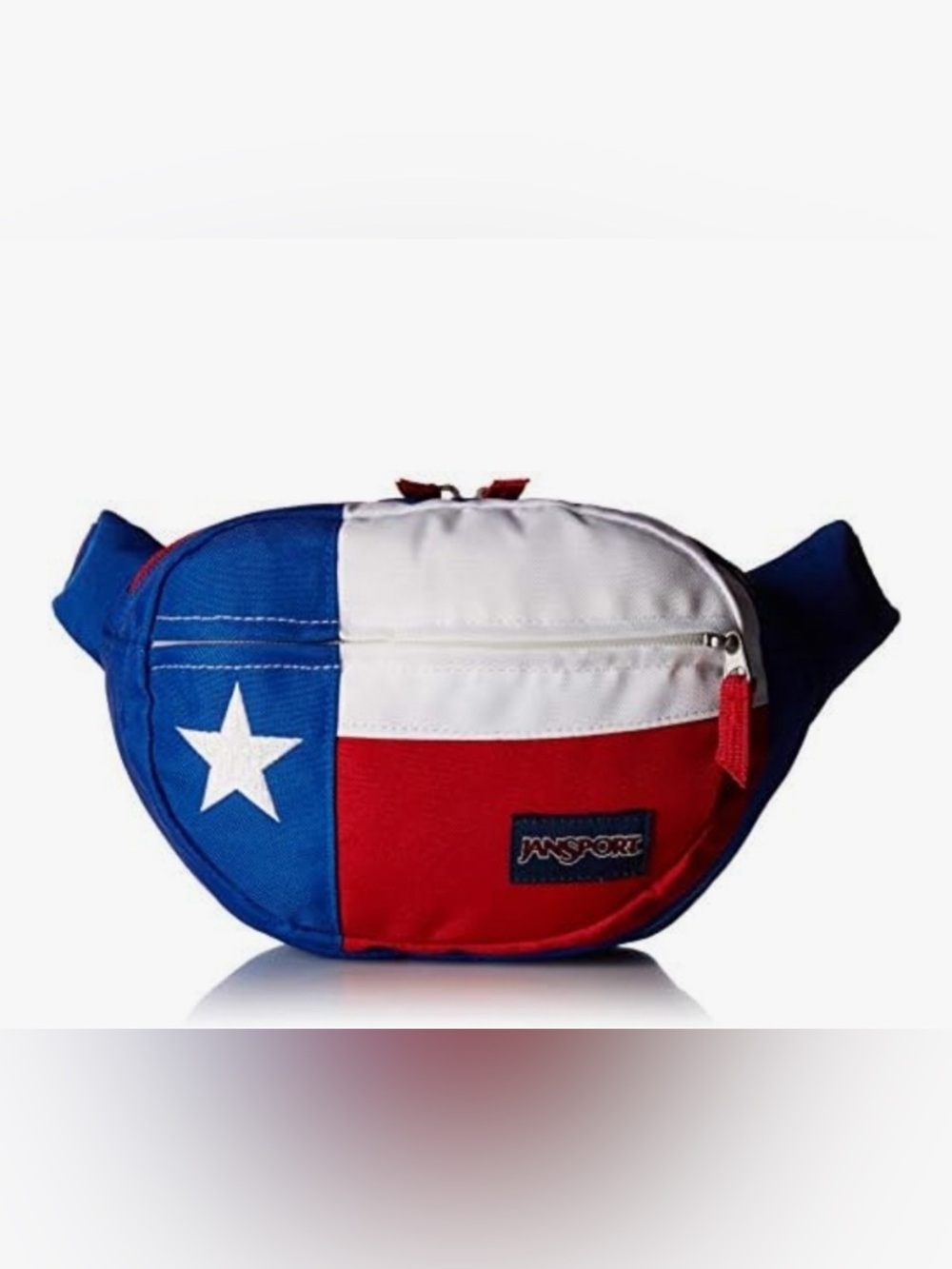 JanSport Fifth Ave Texas Flag Belt Bag — Red, White & Blue, New with Tags